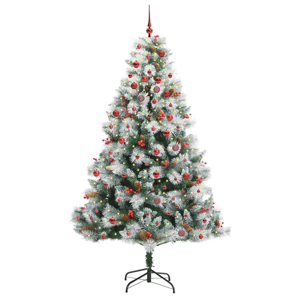 Artificial Christmas Tree Green and white 210 cm