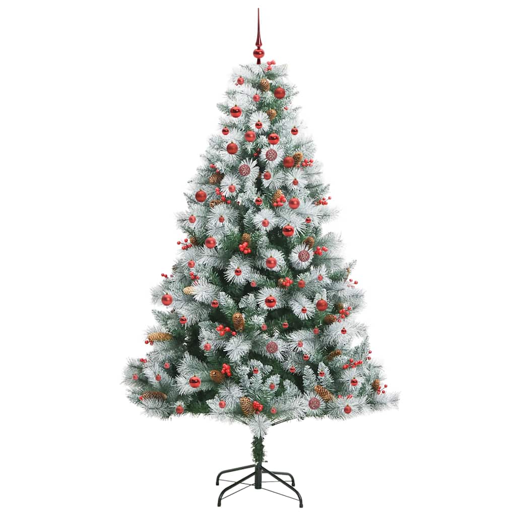 Artificial Christmas Tree Green and white 210 cm