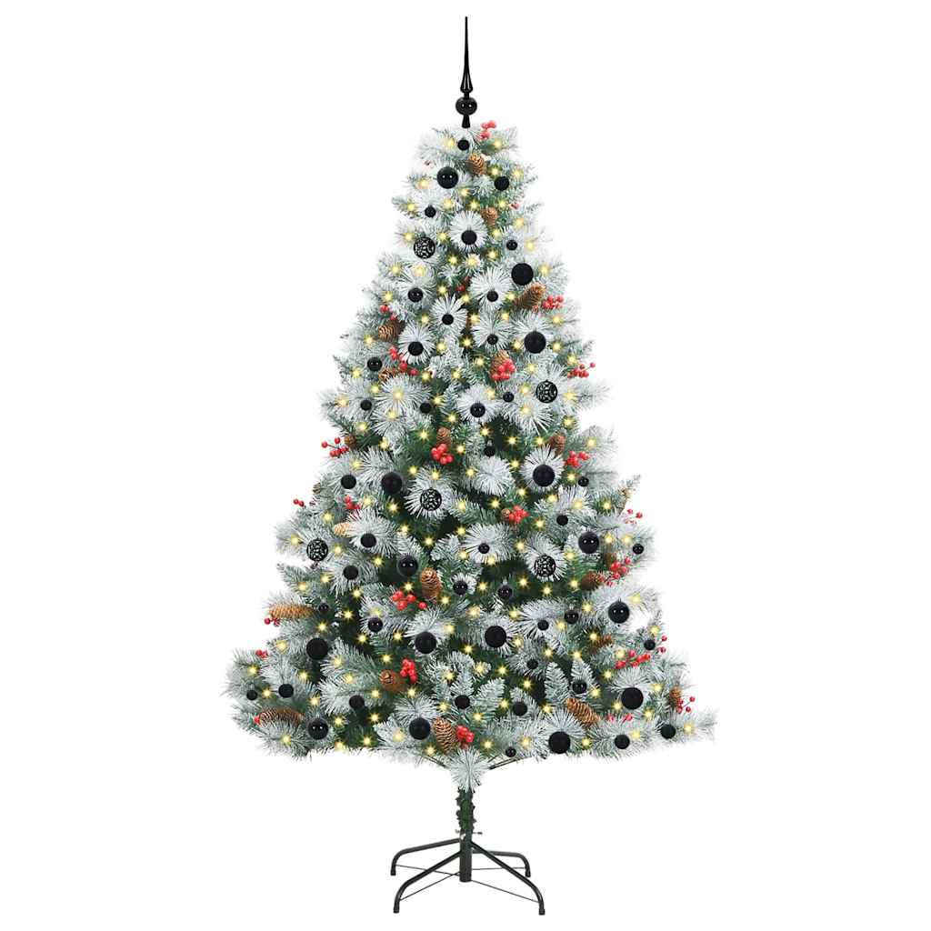 Artificial Christmas Tree Green and white 210 cm
