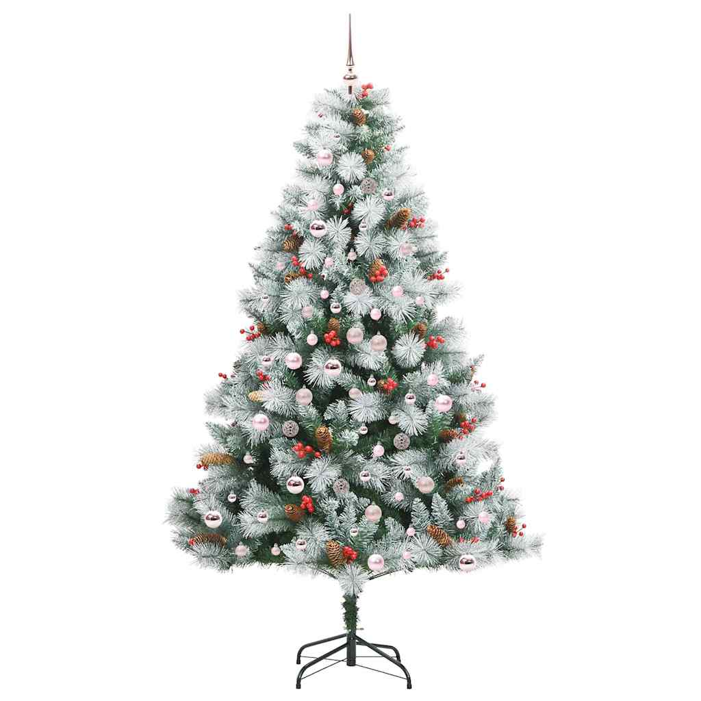Artificial Christmas Tree Green and white 210 cm