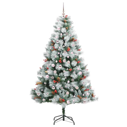 Artificial Christmas Tree Green and white 210 cm