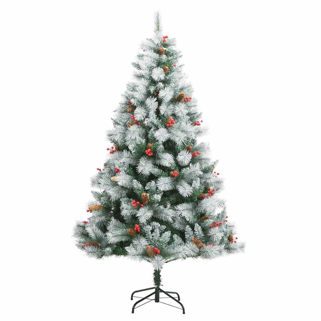 Artificial Christmas Tree Green and white 210 cm