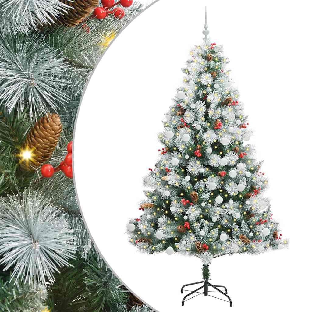 Artificial Christmas Tree Green and white 210 cm