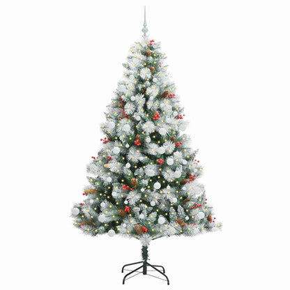 Artificial Christmas Tree Green and white 210 cm