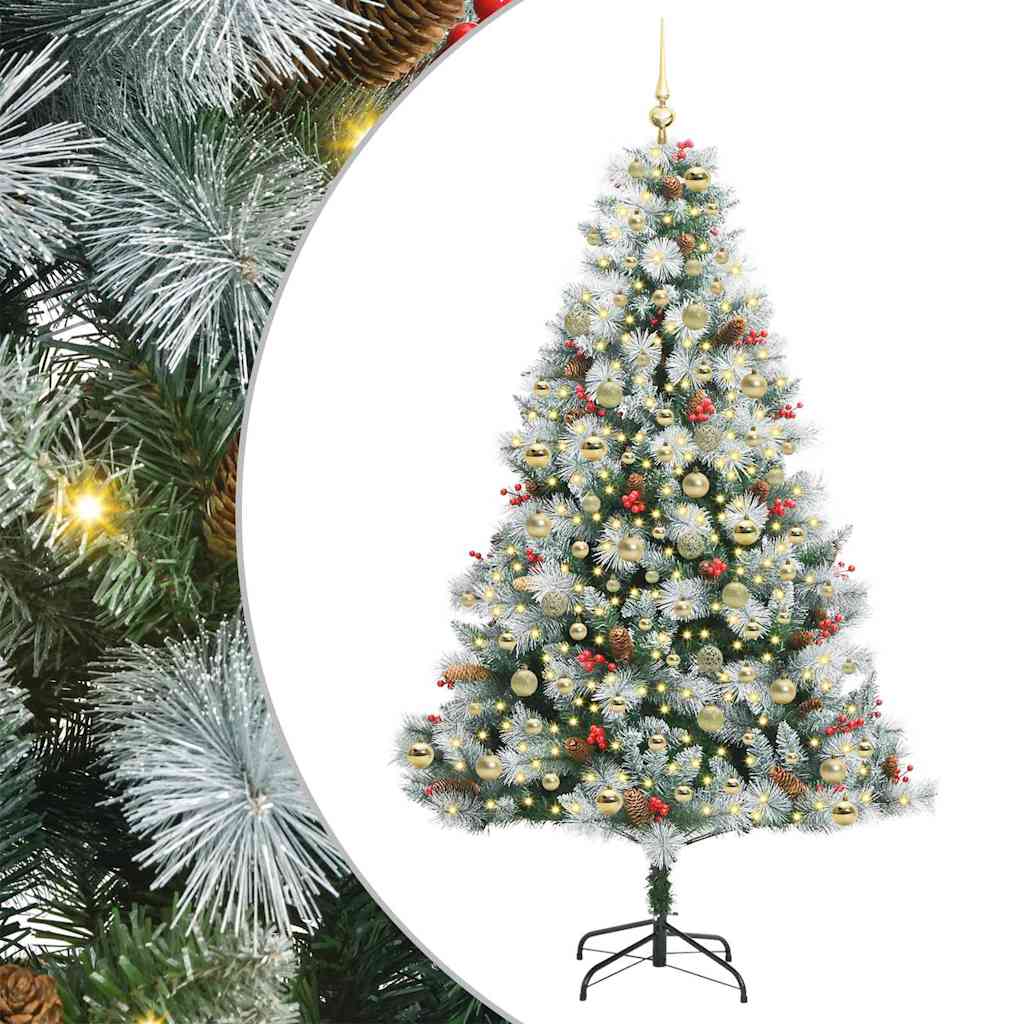 Artificial Christmas Tree Green and white 210 cm