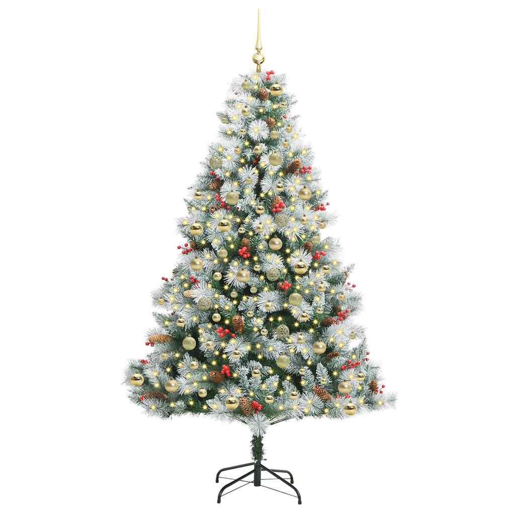 Artificial Christmas Tree Green and white 210 cm