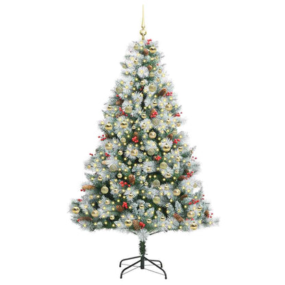 Artificial Christmas Tree Green and white 210 cm