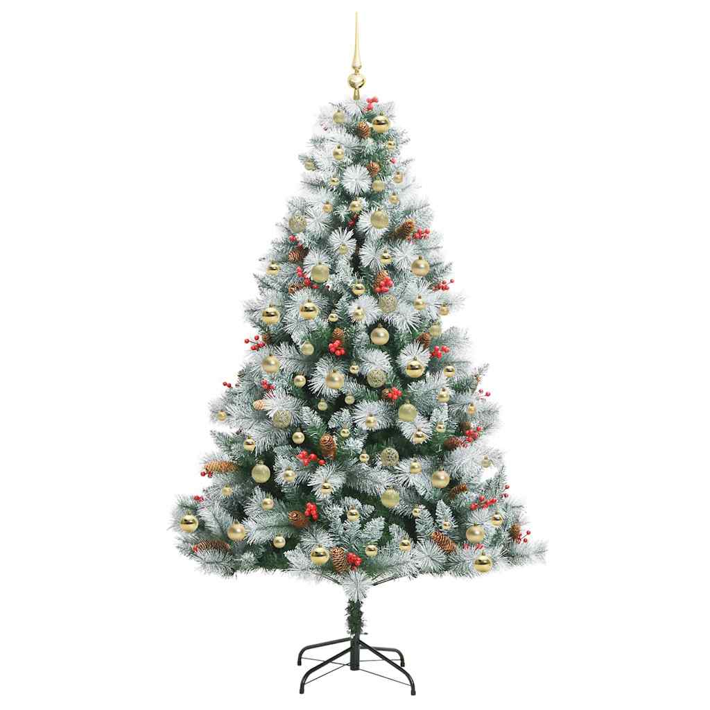Artificial Christmas Tree Green and white 210 cm