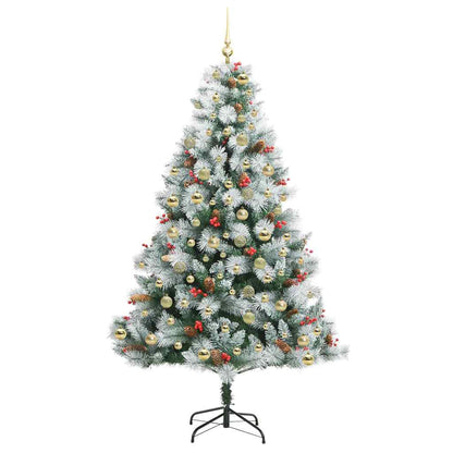Artificial Christmas Tree Green and white 210 cm