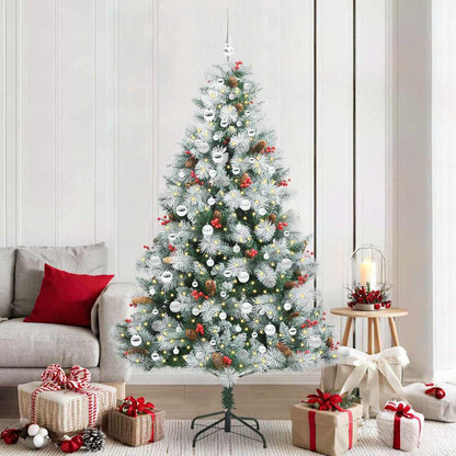 Artificial Christmas Tree Green and white 210 cm