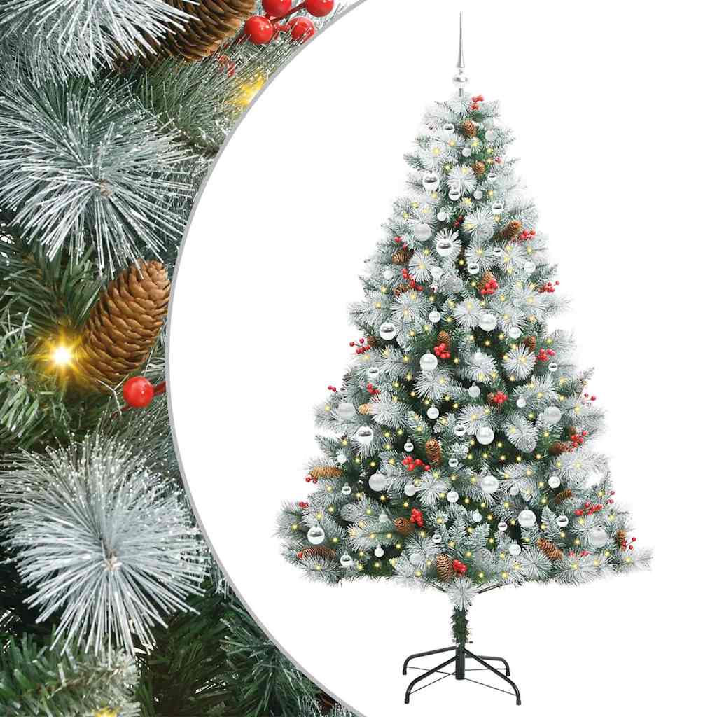 Artificial Christmas Tree Green and white 210 cm