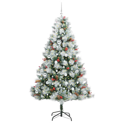 Artificial Christmas Tree Green and white 210 cm