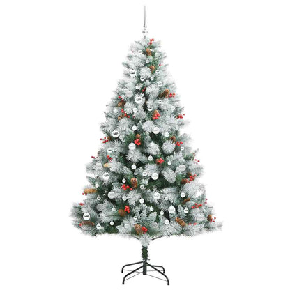 Artificial Christmas Tree Green and white 210 cm