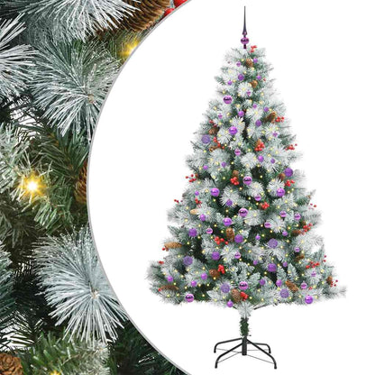Artificial Christmas Tree Green and white 210 cm