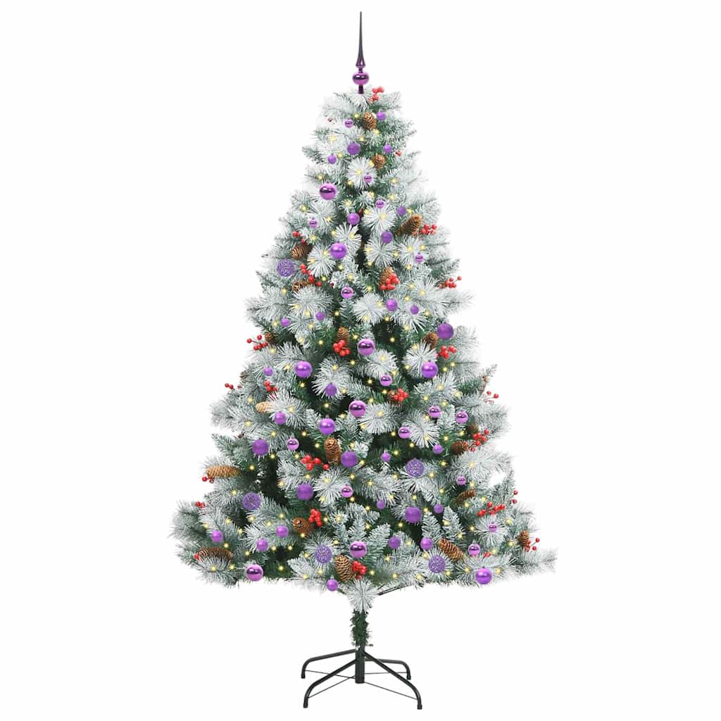 Artificial Christmas Tree Green and white 210 cm