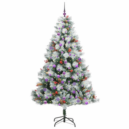 Artificial Christmas Tree Green and white 210 cm