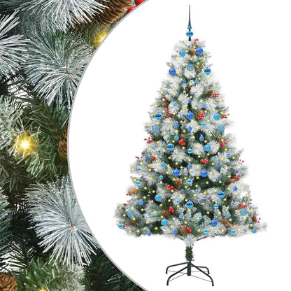 Artificial Christmas Tree Green and white 210 cm