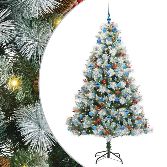 Artificial Christmas Tree Green and white 210 cm