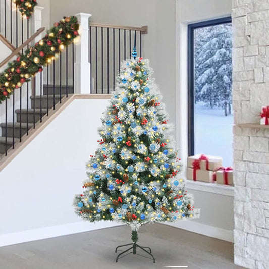 Artificial Christmas Tree Green and white 240 cm