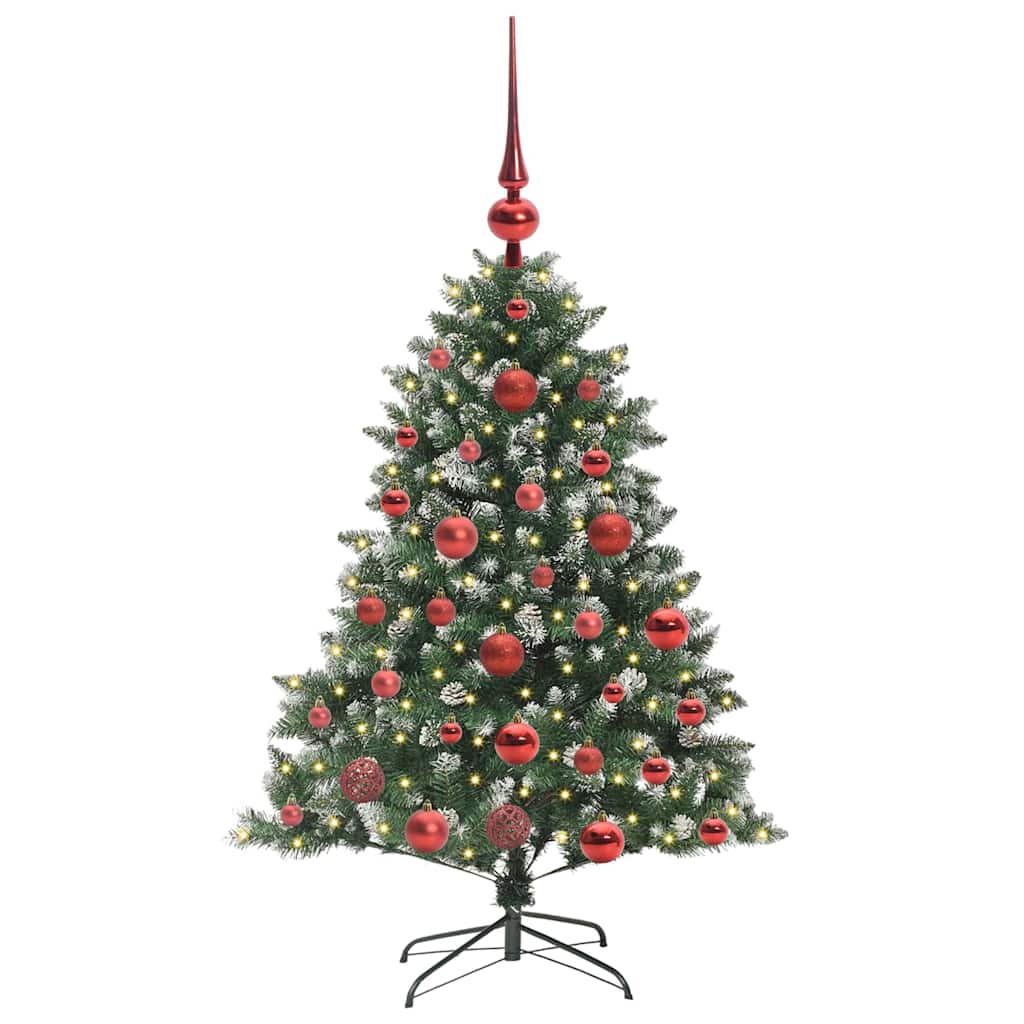 Artificial Christmas Tree with 150 LEDs with Stand Green 120 cm
