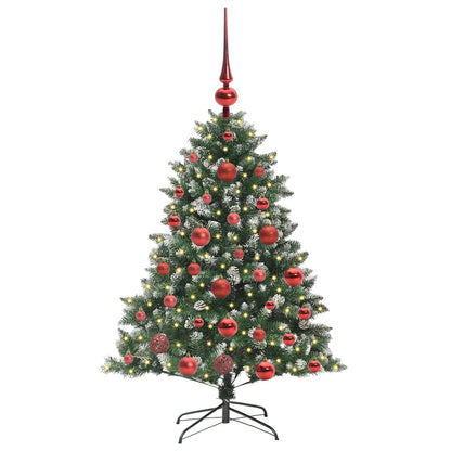 Artificial Christmas Tree with 150 LEDs with Stand Green 120 cm