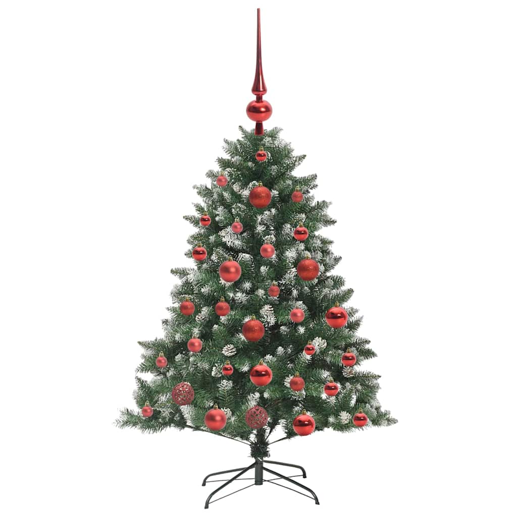 Artificial Christmas Tree with 150 LEDs with Stand Green 120 cm