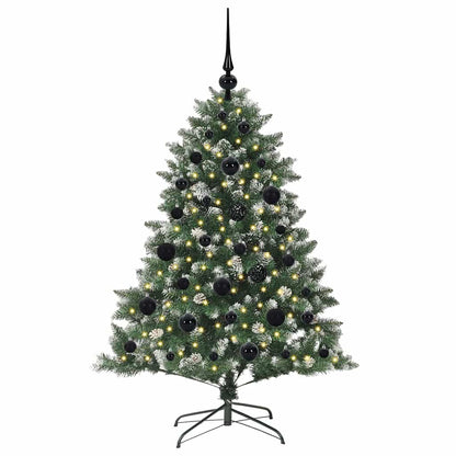 Artificial Christmas Tree with 150 LEDs with Stand Green 120 cm
