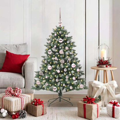 Artificial Christmas Tree with 150 LEDs with Stand Green 120 cm
