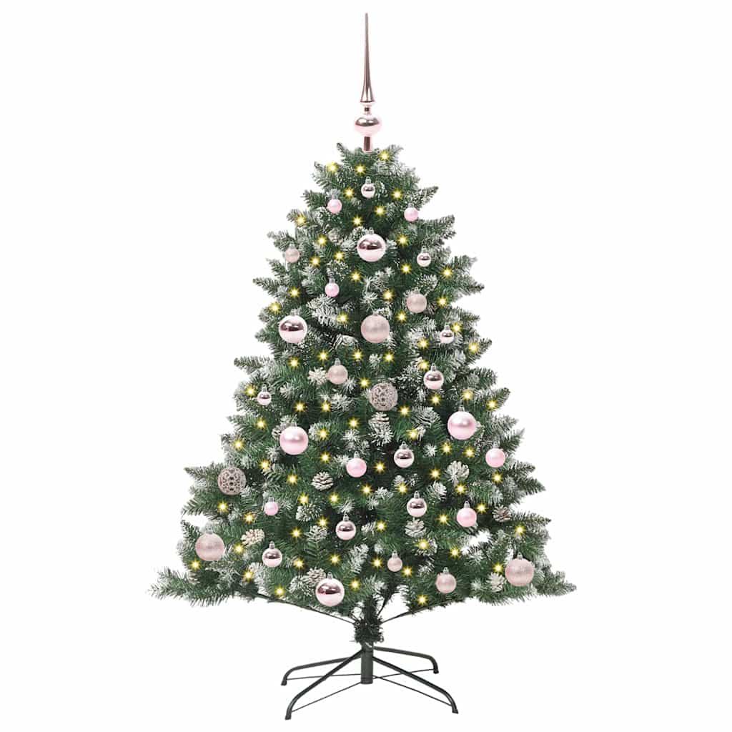 Artificial Christmas Tree with 150 LEDs with Stand Green 120 cm