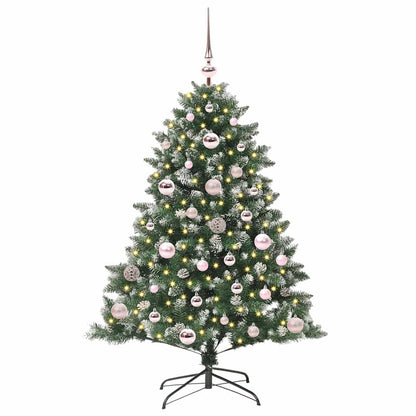 Artificial Christmas Tree with 150 LEDs with Stand Green 120 cm