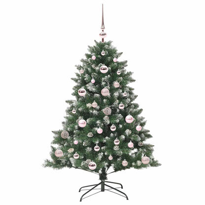 Artificial Christmas Tree with 150 LEDs with Stand Green 120 cm
