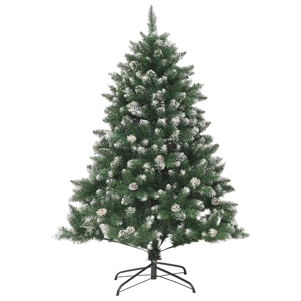 Artificial Christmas Tree with 150 LEDs with Stand Green 120 cm