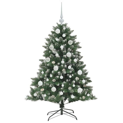 Artificial Christmas Tree with 150 LEDs with Stand Green 120 cm