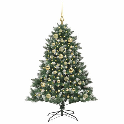Artificial Christmas Tree with 150 LEDs with Stand Green 120 cm