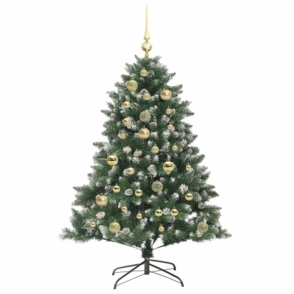 Artificial Christmas Tree with 150 LEDs with Stand Green 120 cm