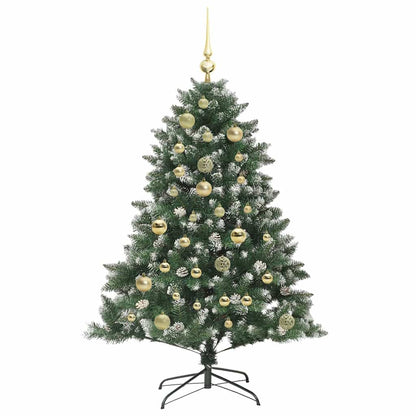 Artificial Christmas Tree with 150 LEDs with Stand Green 120 cm