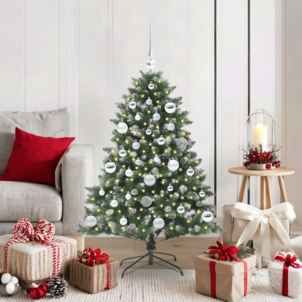 Artificial Christmas Tree with 150 LEDs with Stand Green 120 cm