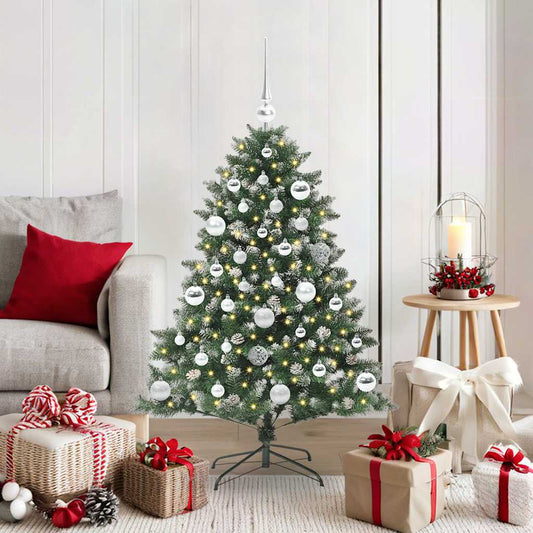 Artificial Christmas Tree with 150 LEDs with Stand Green 120 cm