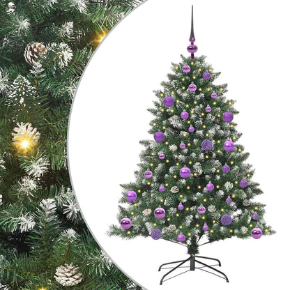 Artificial Christmas Tree with 150 LEDs with Stand Green 120 cm