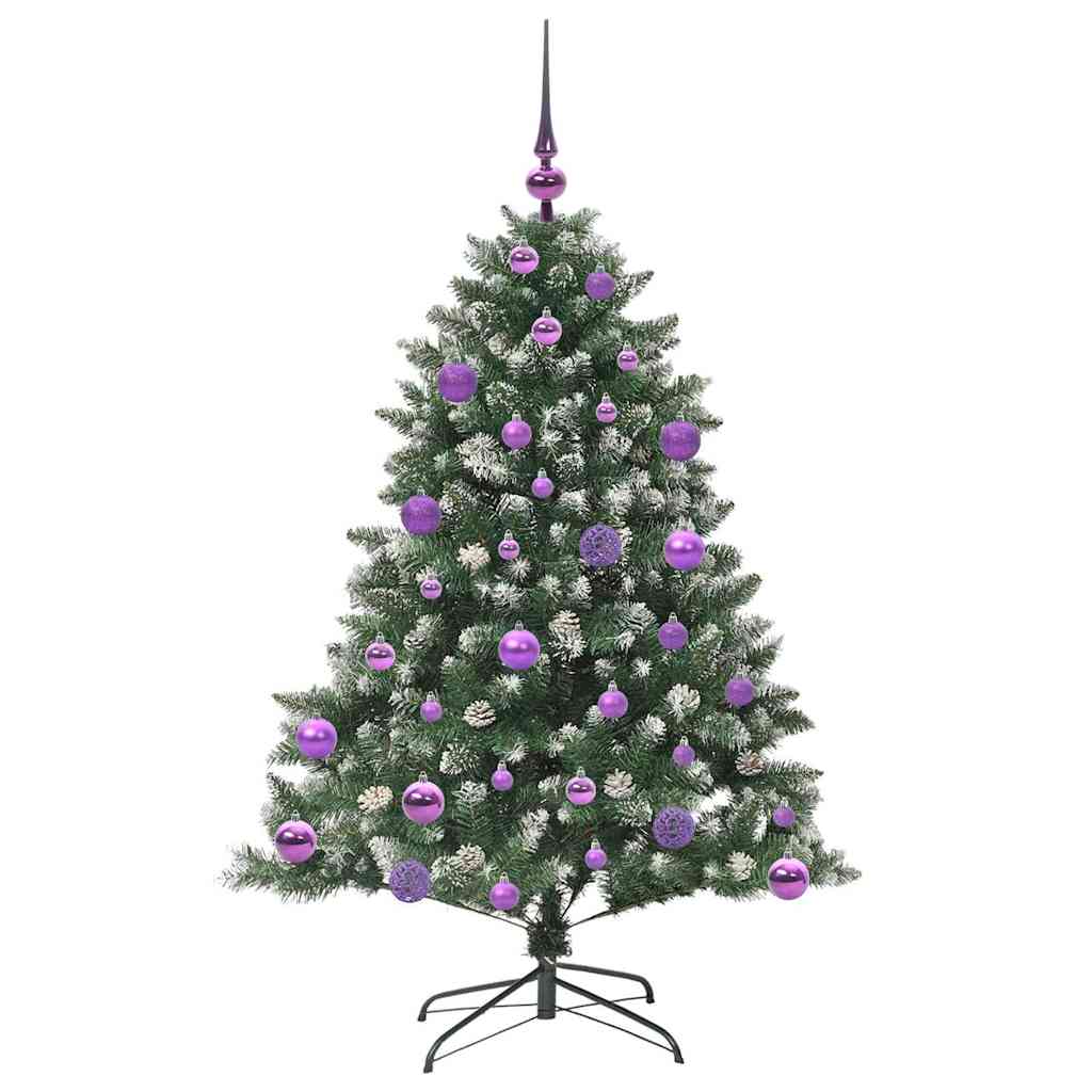 Artificial Christmas Tree with 150 LEDs with Stand Green 120 cm