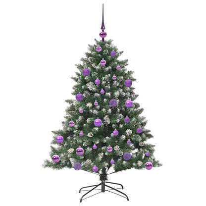 Artificial Christmas Tree with 150 LEDs with Stand Green 120 cm