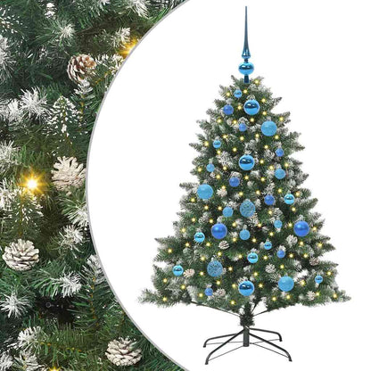 Artificial Christmas Tree with 150 LEDs with Stand Green 120 cm