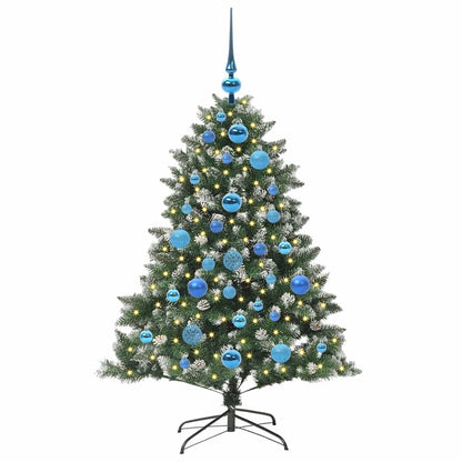 Artificial Christmas Tree with 150 LEDs with Stand Green 120 cm