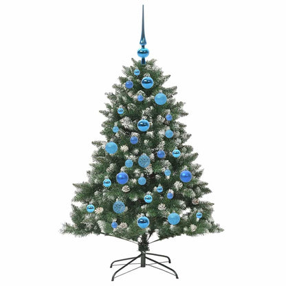 Artificial Christmas Tree with 150 LEDs with Stand Green 120 cm