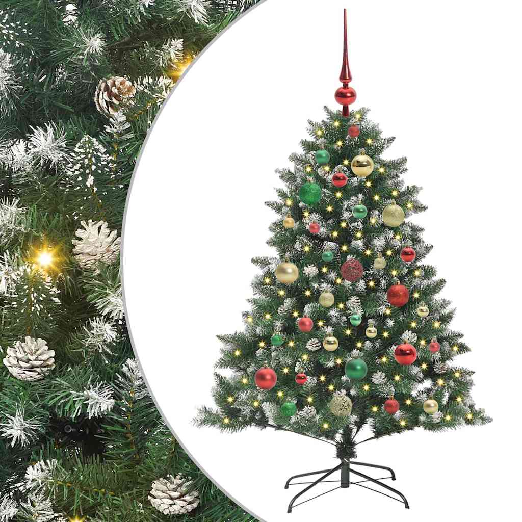 Artificial Christmas Tree with 150 LEDs with Stand Green 120 cm