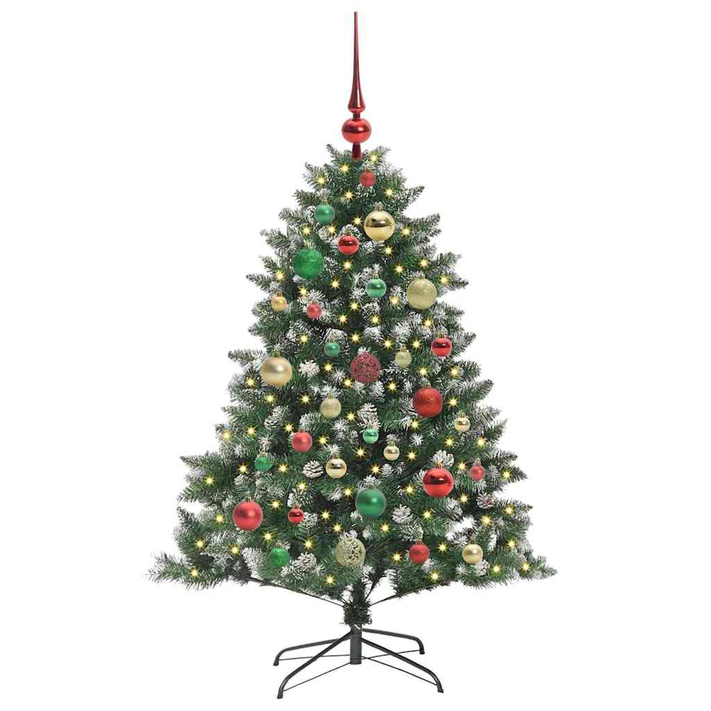 Artificial Christmas Tree with 150 LEDs with Stand Green 120 cm