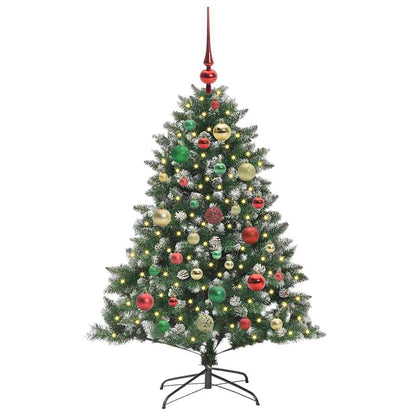 Artificial Christmas Tree with 150 LEDs with Stand Green 120 cm