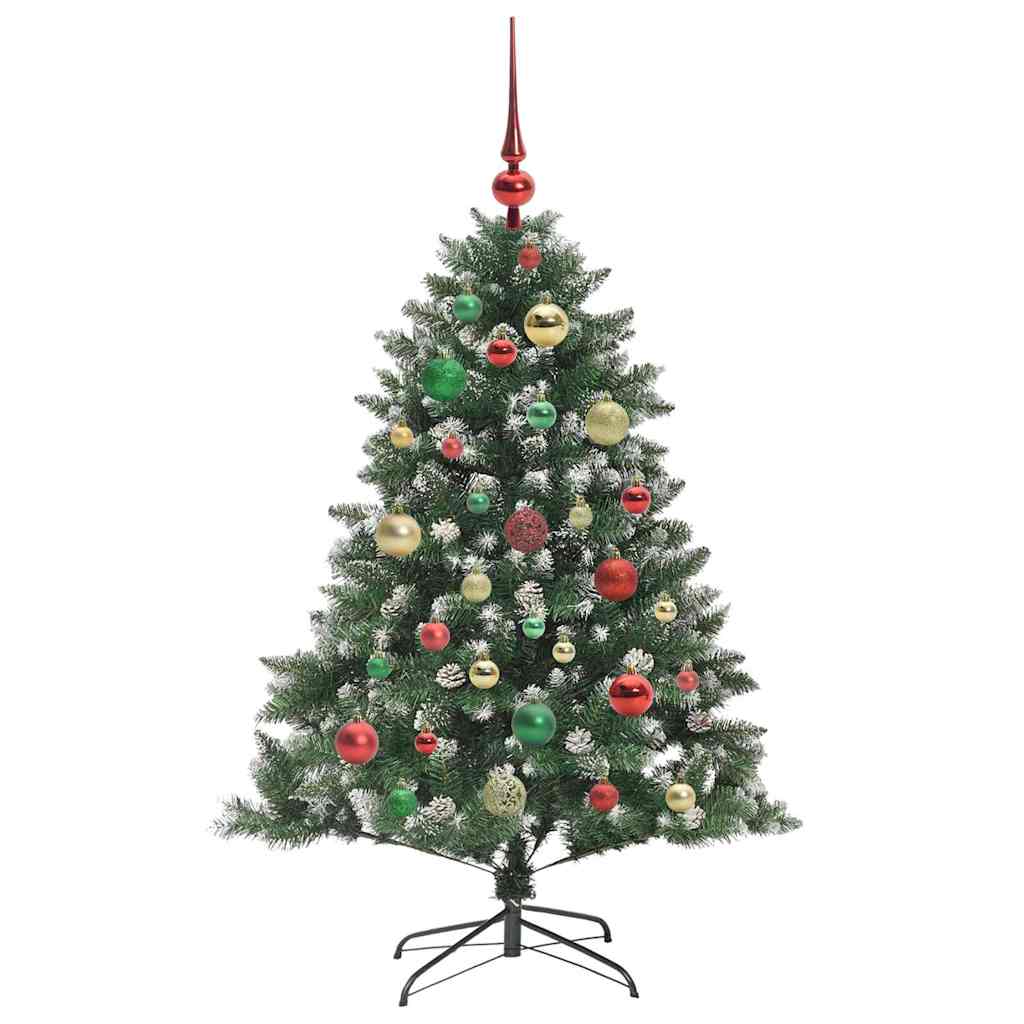 Artificial Christmas Tree with 150 LEDs with Stand Green 120 cm