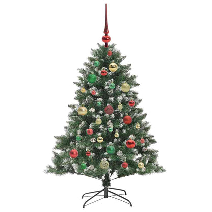 Artificial Christmas Tree with 150 LEDs with Stand Green 120 cm