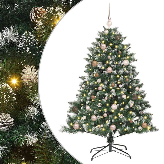 Artificial Christmas Tree with 150 LEDs with Stand Green 150 cm